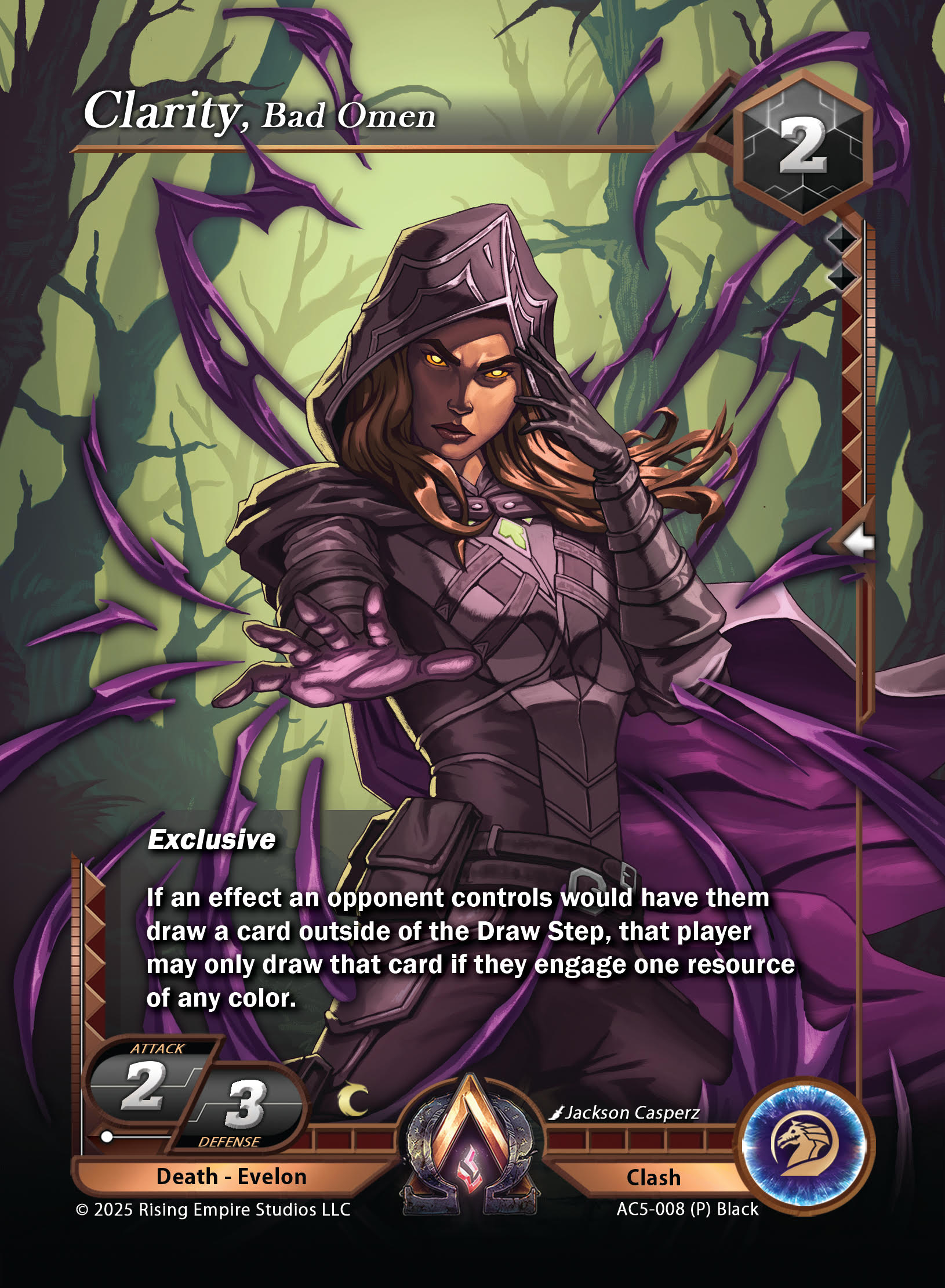 Clarity, bad omen promo card image