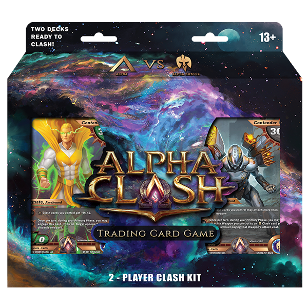 Front of the Alpha Clash Two-Player Clash Kit