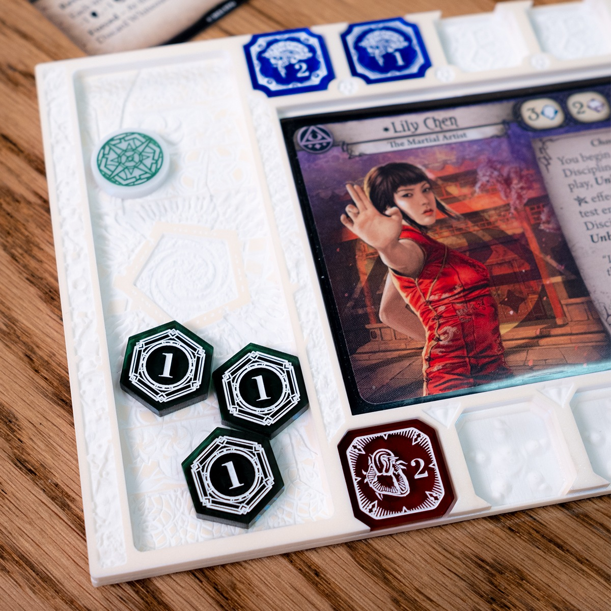 Premier Tokens + Player Boards for the Arkham Horror LCG