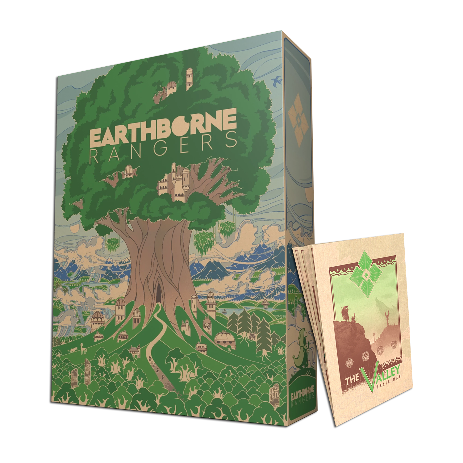Earthborne Core Set with Valley Trail Map