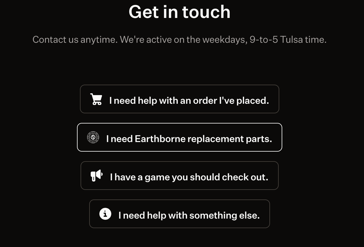 Earthborne support