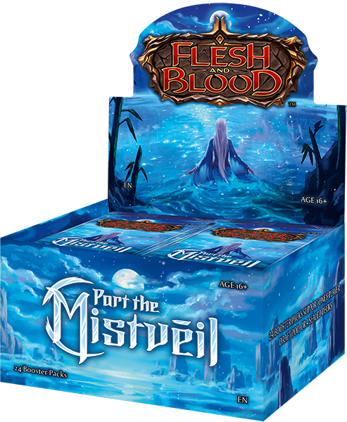 Booster box image of Part the Mistveil set for Flesh and Blood