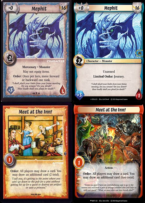 Card image spread for Warlord CCG